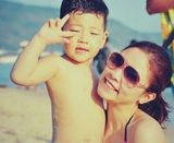 组图：郭涛爱子石头成长相册 小大人纯爷们儿