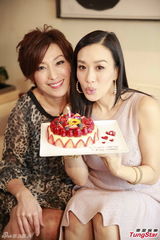 组图：43岁钟丽缇提前庆生 性感嘟唇秀美腿