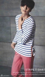 组图：韩国型男元斌春装写真干净帅气