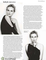 组图：黛安-克鲁格登杂志封面 闪亮金装耀眼