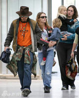 组图：约翰尼-德普与第七任女友凡妮莎(1998－2012)