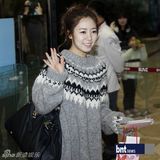 组图：f(x)少女时代Beast等亮相机场展休闲时尚风采