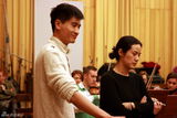 高清图：陕北民歌赴欧演唱会华沙站排练花絮