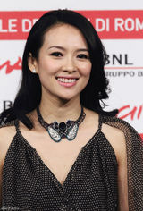 高清组图：章子怡长裙亮相罗马电影节珠光宝气