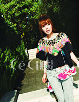 高清组图：韩星崔江熙情迷印第安 变俏丽异域女孩