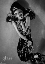 高清图：景甜登《Glass》封面   挑战黑白复古创意潮