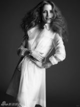 组图：杰西卡-查斯坦登杂志 艺术造型展气质