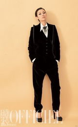 高清图：李嘉欣拍摄时尚写真 中性装扮帅气十足