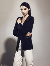 组图：赵子惠帅酷写真黑白配风格飒爽干练