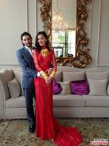 组图：周汶锜法国古城大婚 妹妹周丽淇相伴