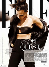 高清组图：维多利亚登《ELLE》 秀健美体型