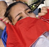 幻灯图:巴拉圭乳神里克尔梅汹涌回归 球队失利落泪