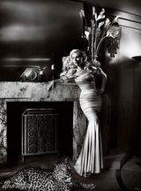 高清图：约翰逊《VOGUE》与猎豹为伍野性十足