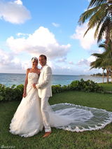 组图：美俏Linda巴哈马大婚 嫁入贵族秀幸福