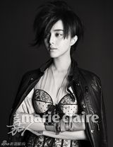 高清图：范冰冰登《嘉人》封面 帅气裸妆气质迷人