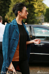 组图：芭蕾舞蹈家谭元元亮相米兰 造型优雅迷人