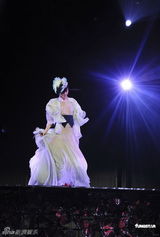 组图：王菲演唱会众星捧场 带众人为灾民祈福