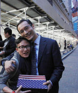 高清组图：电影《中国先生》美国华尔街杀青