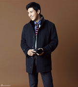 高清组图：韩星高修冬装写真俊朗挺拔帅气