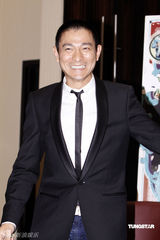 高清图：刘德华为新片造势 直言不喜被称教父