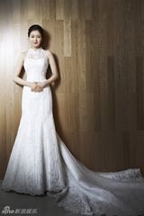 组图：韩星尹世音婚纱剧照 演绎妩媚动人气质