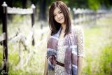 组图：傅晶引领森女风尚笑容恬静自然纯美