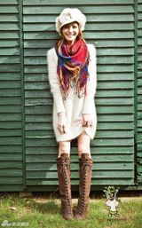 组图：明星爱街拍第二期 秋冬不可缺少各式围巾