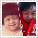 组图：微镜头下的小小志 呆萌可爱完胜童颜老爸