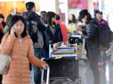 组图：陈妍希素颜现身机场 打扮低调无人识