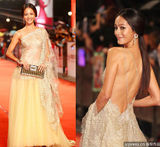 组图：金钟奖红毯女星爆乳裸背抢镜秀性感