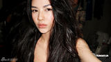 幻灯图：嫩模潘霜霜写真扮女神 被喻“小舒淇”