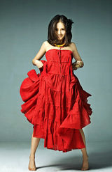 高清图：王子文最新写真照 宛若精灵落入凡间