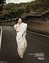 高清组图：高圆圆韩国拍摄芭莎大片 尽显东方神韵