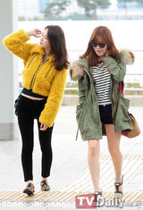 组图：韩团AfterSchool与Davichi赴智利公演