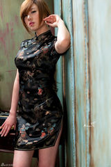 高清组图：韩国车模黄美姬旗袍写真 大秀中国风