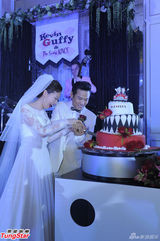 组图：杜德伟与爱妻Ice大婚 成龙张学友大牌来贺