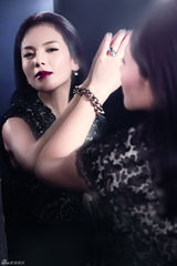 组图：刘涛杂志大片 魅惑红唇性感迷人