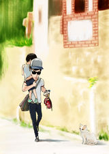 组图：《爸爸去哪儿》漫画版帅爸萌娃造型