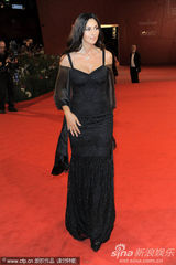 组图：《炎夏》发布会 贝鲁奇裹身黑裙秀玲珑曲线