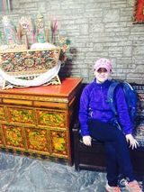 组图：梅婷晒西藏旅途美照 秀丽风光展纯真笑容