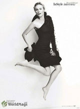 组图：黛安-克鲁格登杂志封面 闪亮金装耀眼