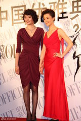 组图：车晓高贵亮相“优雅”盛典 露背装酷似女神  