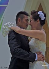 组图：郭羡妮婚纱照曝光 嫁武指朱少杰期待造人