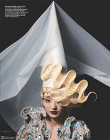 高清组图：韩彩英变童话中王后 奇特妆容神秘复古