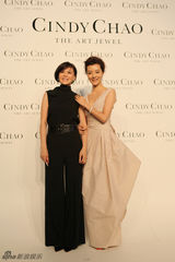 组图：车晓长裙亮相时尚晚宴 气度优雅显端庄