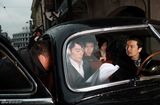 高清图：《唐琅探案》张萌霍建华拍“车戏”很辛苦