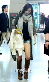 组图：少女时代东方神起等赴泰演出亮相机场