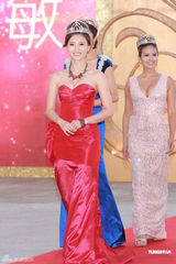 组图：上届港姐三甲亮相2012年总决选红毯