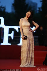 组图：徐若瑄走红毯 露腿露背秀性感