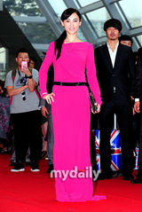 组图：章子怡张东健盛装走红毯 张柏芝粉裙美艳